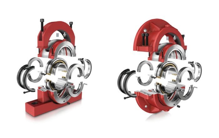 Split roller bearings