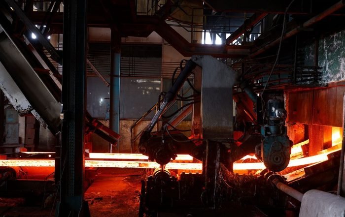 Split bearings for continuous casting machines